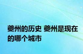 夔州的历史 夔州是现在的哪个城市