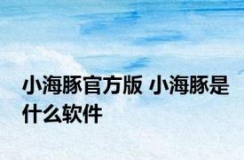 小海豚官方版 小海豚是什么软件