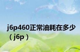 j6p460正常油耗在多少（j6p）