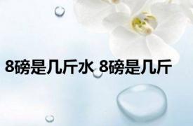 8磅是几斤水 8磅是几斤