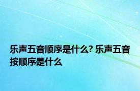 乐声五音顺序是什么? 乐声五音按顺序是什么