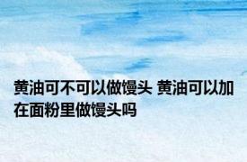 黄油可不可以做馒头 黄油可以加在面粉里做馒头吗