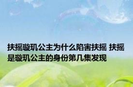 扶摇璇玑公主为什么陷害扶摇 扶摇是璇玑公主的身份第几集发现