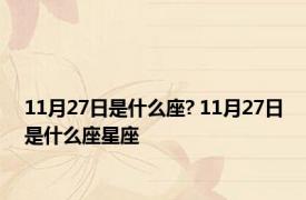 11月27日是什么座? 11月27日是什么座星座