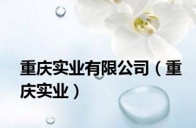 重庆实业有限公司（重庆实业）