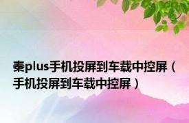 秦plus手机投屏到车载中控屏（手机投屏到车载中控屏）