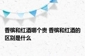 香槟和红酒哪个贵 香槟和红酒的区别是什么