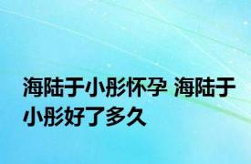 海陆于小彤怀孕 海陆于小彤好了多久