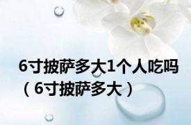 6寸披萨多大1个人吃吗（6寸披萨多大）