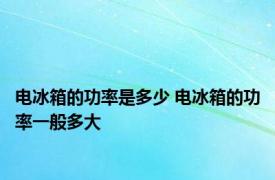 电冰箱的功率是多少 电冰箱的功率一般多大