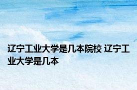 辽宁工业大学是几本院校 辽宁工业大学是几本