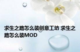 求生之路怎么装创意工坊 求生之路怎么装MOD