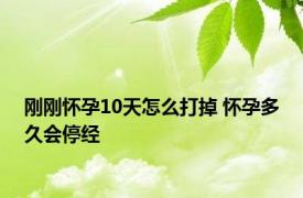 刚刚怀孕10天怎么打掉 怀孕多久会停经 