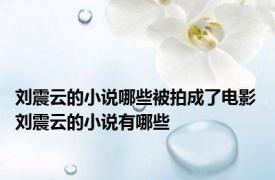 刘震云的小说哪些被拍成了电影 刘震云的小说有哪些