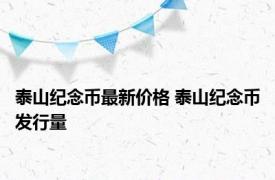 泰山纪念币最新价格 泰山纪念币发行量