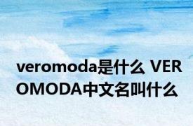 veromoda是什么 VEROMODA中文名叫什么