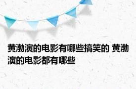 黄渤演的电影有哪些搞笑的 黄渤演的电影都有哪些 