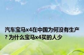 汽车宝马x4在中国为何没有生产? 为什么宝马x4买的人少