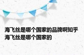 海飞丝是哪个国家的品牌啊知乎 海飞丝是哪个国家的