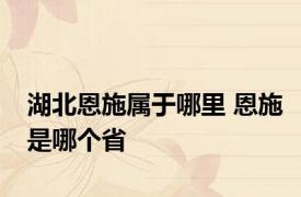 湖北恩施属于哪里 恩施是哪个省