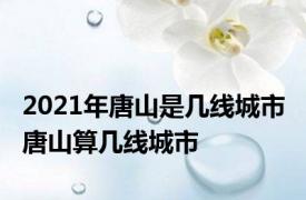 2021年唐山是几线城市 唐山算几线城市