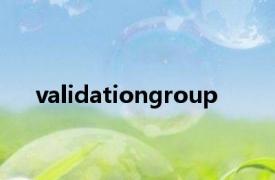 validationgroup