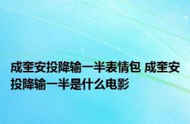 成奎安投降输一半表情包 成奎安投降输一半是什么电影