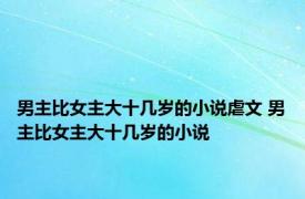 男主比女主大十几岁的小说虐文 男主比女主大十几岁的小说