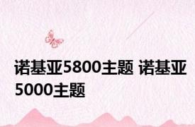 诺基亚5800主题 诺基亚5000主题 