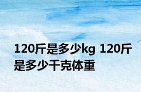 120斤是多少kg 120斤是多少千克体重