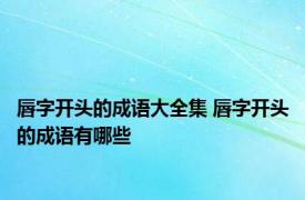 唇字开头的成语大全集 唇字开头的成语有哪些