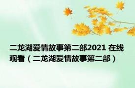 二龙湖爱情故事第二部2021 在线观看（二龙湖爱情故事第二部）