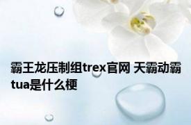 霸王龙压制组trex官网 天霸动霸tua是什么梗