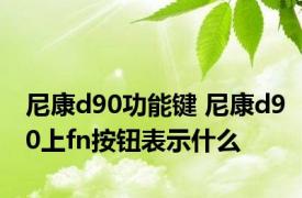 尼康d90功能键 尼康d90上fn按钮表示什么