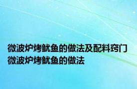 微波炉烤鱿鱼的做法及配料窍门 微波炉烤鱿鱼的做法