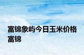 富锦象屿今日玉米价格 富锦 