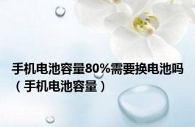 手机电池容量80%需要换电池吗（手机电池容量）