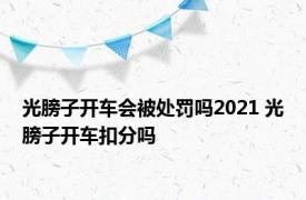 光膀子开车会被处罚吗2021 光膀子开车扣分吗