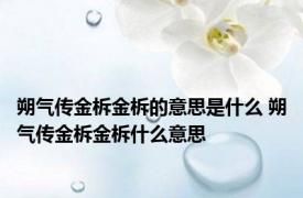 朔气传金柝金柝的意思是什么 朔气传金柝金柝什么意思