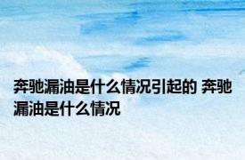 奔驰漏油是什么情况引起的 奔驰漏油是什么情况