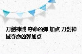 刀剑神域 夺命凶弹 加点 刀剑神域夺命凶弹加点