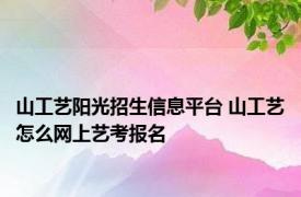 山工艺阳光招生信息平台 山工艺怎么网上艺考报名