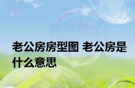 老公房房型图 老公房是什么意思