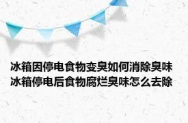 冰箱因停电食物变臭如何消除臭味 冰箱停电后食物腐烂臭味怎么去除