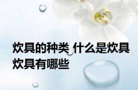 炊具的种类 什么是炊具炊具有哪些