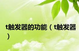 t触发器的功能（t触发器）