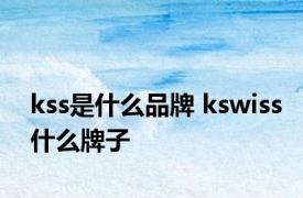 kss是什么品牌 kswiss什么牌子