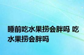 睡前吃水果捞会胖吗 吃水果捞会胖吗