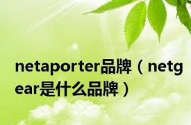 netaporter品牌（netgear是什么品牌）