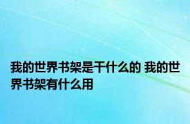 我的世界书架是干什么的 我的世界书架有什么用